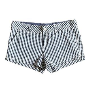 Prince & Fox Navy Blue Plaid Beachcomber Shorts Women’s Size 4